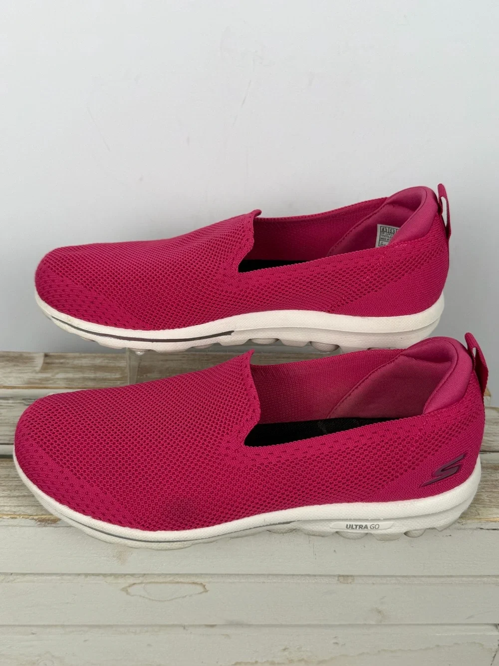 Skechers GOwalk 5 slip-on walking shoes breathable mesh upper a Goga Mat Sz 8.5